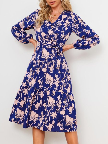 

Casual Floral Dresses Boho Vacation Beach Women's Clothing, Flower, Dresses