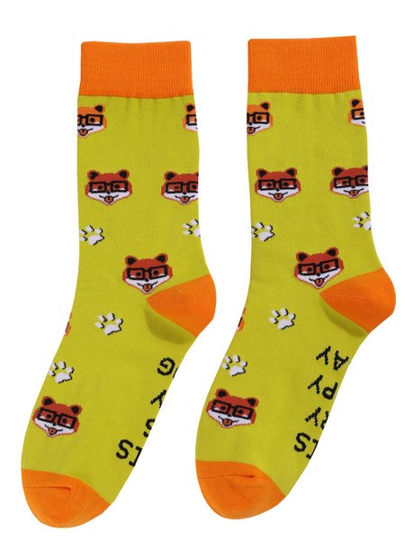 

IF YOU CAN SEE THESE TOW CATS Socks, Yellow, Socks
