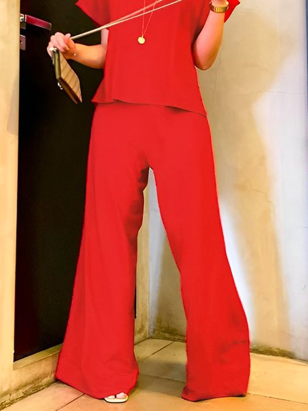 Urban Regular Fit Fashion Pants, Red, Pants