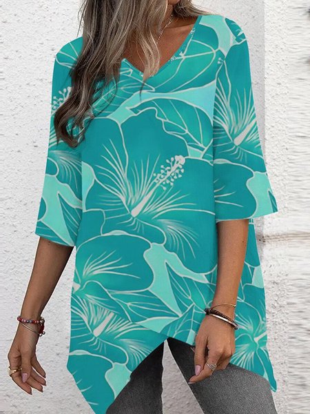 

Geometric Casual Loose T-Shirt, Color29, T-Shirts