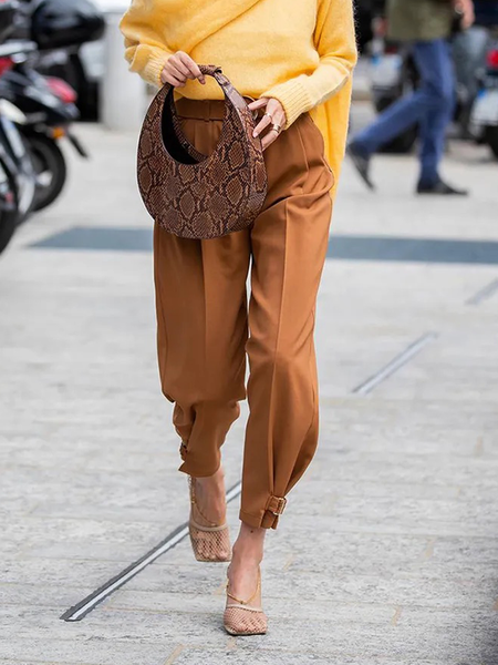

Urban Plain Loose Cargo Long Pants Cargo pants, Brown, Pants