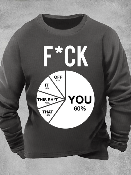 

Men F*ck All Casual Sweatshirt, Gray, Hoodies&Sweatshirts