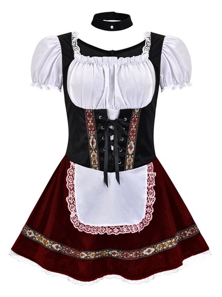 

Vacation Plain Boat Neck Dress With No, Wine red, Dresses