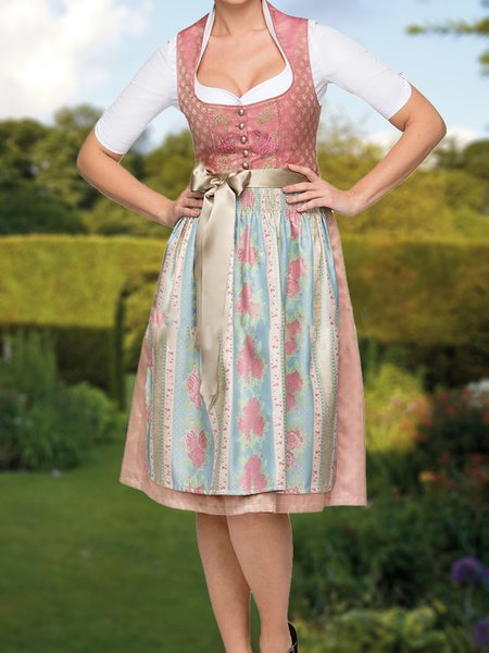 

Dirndl Oktoberfest Vacation Floral Regular Fit, As picture, Dresses
