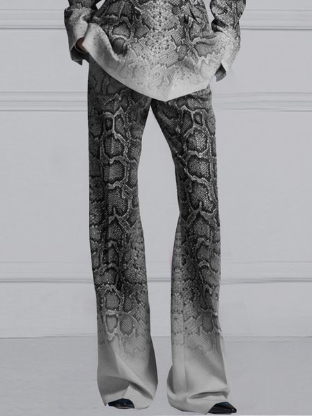 

Regular Fit Urban Snakeskin Pants, Gray, Pants