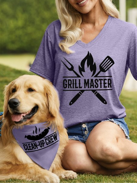 

Women’ grill master Pet Matching T-Shirt, Purple, T-shirts