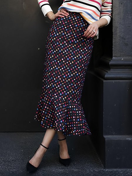 

Daily Polka Dots Urban Regular Fit Skirt, As picture, Skirts