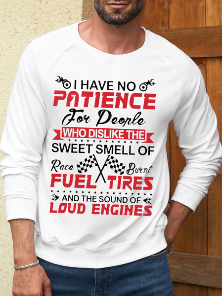 

Men's Casual Cotton-Blend Loose Text Letters Sweatshirt, White, Hoodies&Sweatshirts