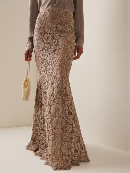 

Regular Fit Elegant Regular Fit Maxi Skirt, Brown, Skirts