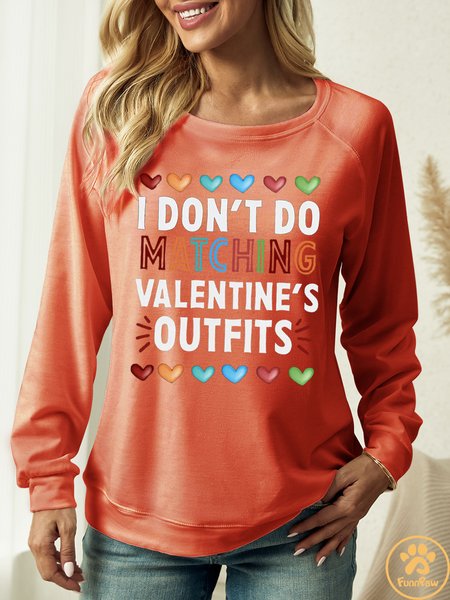 

Women’s Crew Neck Casual Regular Fit Sweatshirt Man and dog hoodies, Orange, Hoodies&Sweatshirts