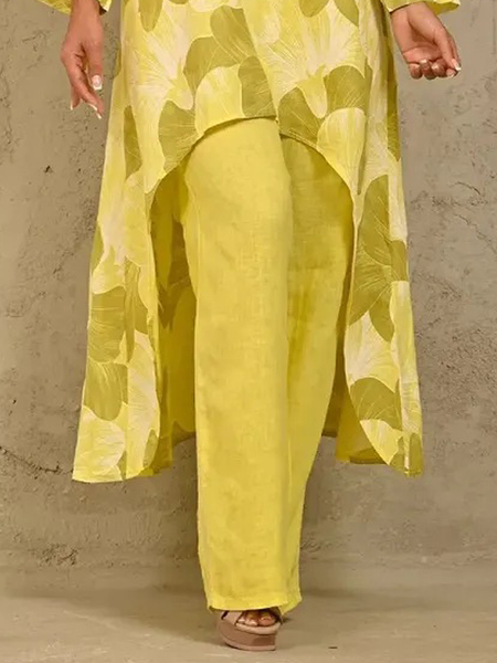 

Urban Regular Fit Fashion Pants Straight pants, Yellow, Pants