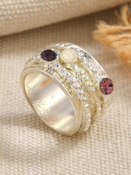 

Multicolor Rhinestone Ring, As picture, Rings