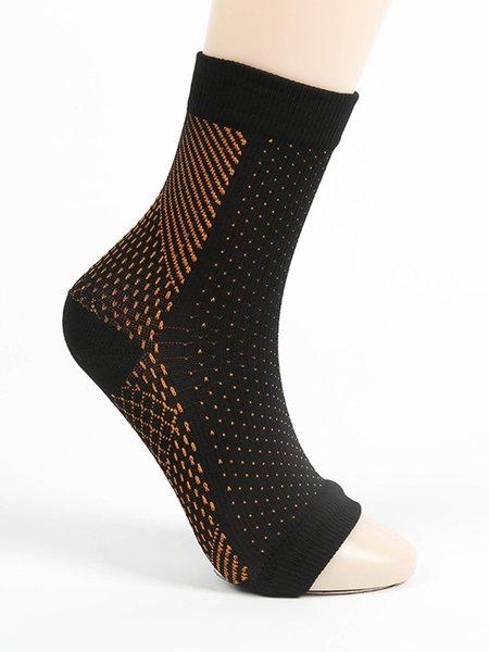 

Compression Massage Support Socks For Feet Protection, Orange red, Socks