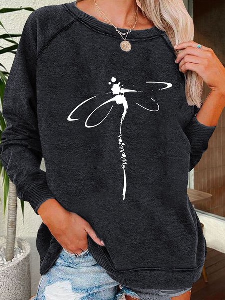 

Casual Animal Crew Neck Sweatshirt, Deep gray, Sweatshirts & Hoodies