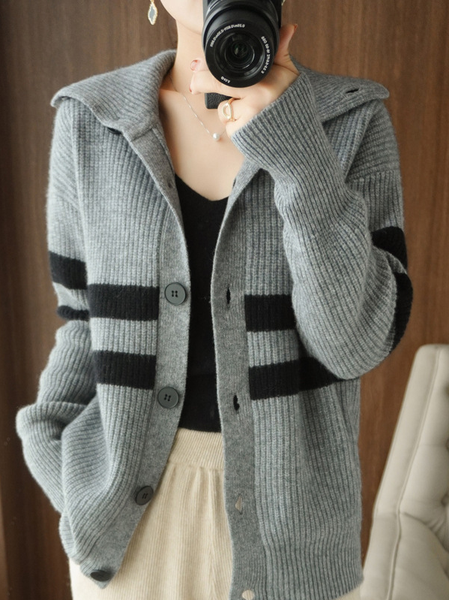 

Regular Fit Casual Color Block Shawl Collar Teddy Jacket, Gray, Coats