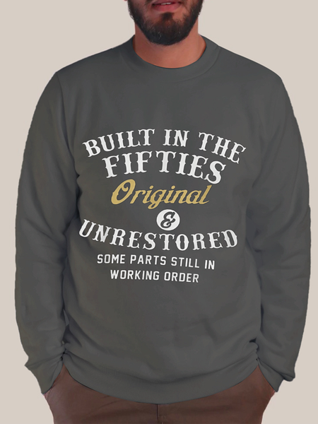 

Men's Built In The Fifties Original Sweatshirt, Deep gray, Hoodies&Sweatshirts