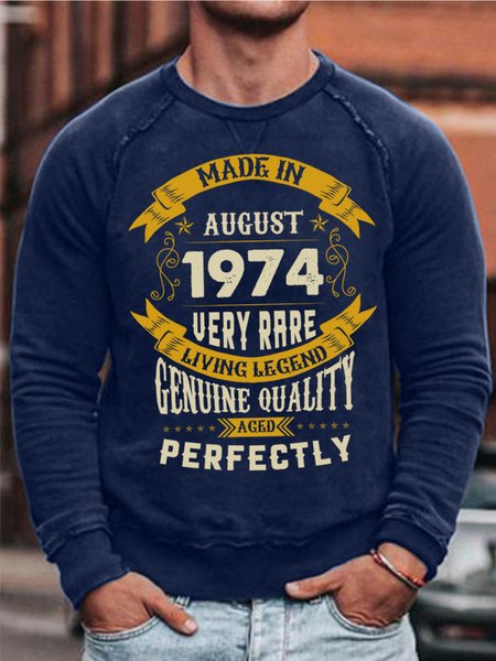 

Men's Made In August 1947 Sweatshirt, Dark blue, Hoodies&Sweatshirts