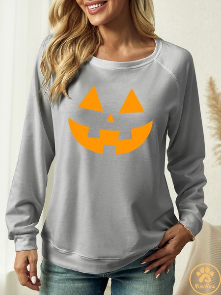 

Women’s Crew Neck Halloween Casual Regular Fit Sweatshirt Matching Pullover Hoodie For Man And Dog, Gray, Hoodies&Sweatshirts