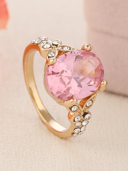 

Butterfly Rhinestone Party Crystal Ring, Pink, Rings