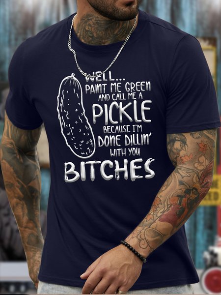 

Men’s Humor And Irony Regular Fit Casual T-Shirt, Dark blue, T-shirts
