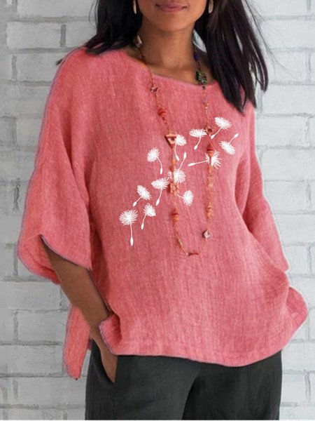 

Loose Casual Shirt, Pink, Shirts & Blouses