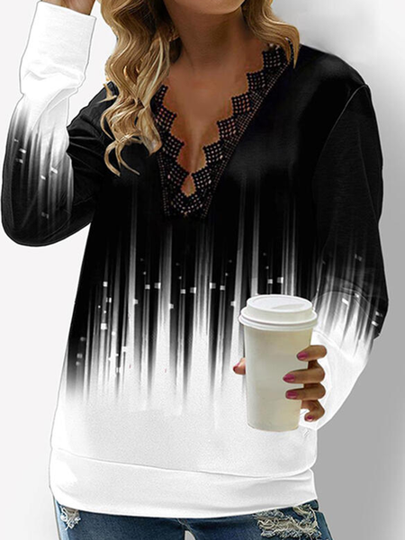 

Abstract Casual Sweatshirt, As picture, Sweatshirts & Hoodies