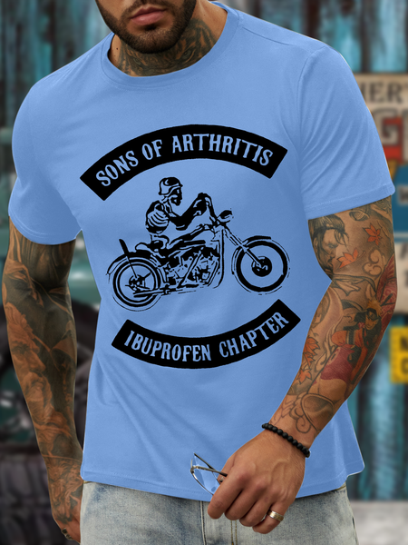 

Men's Sons Of Arthritis Ibuprofen Chapter T-Shirt, Light blue, T-shirts