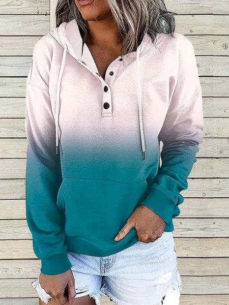 

Hoodie Loose Ombre Casual Hoodie, Green, Sweatshirts & Hoodies