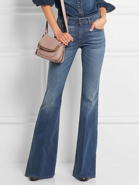 

Regular Fit Plain Urban Long Jeans Denim Straight pants, Denim blue, Jeans