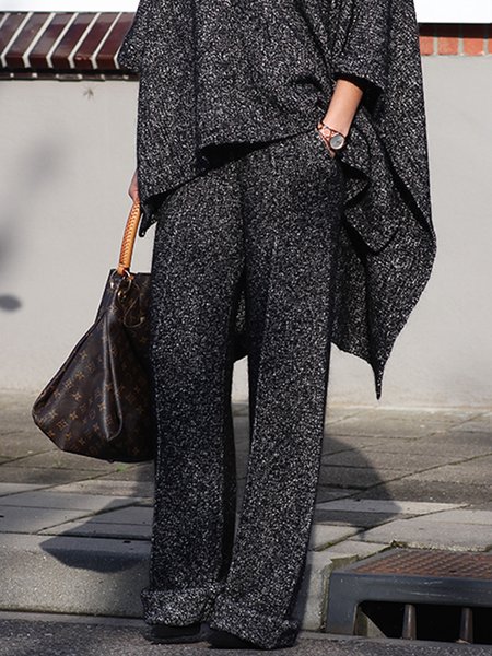 

Plain Urban Pockets Fashion Straight Pants, As picture, Pants