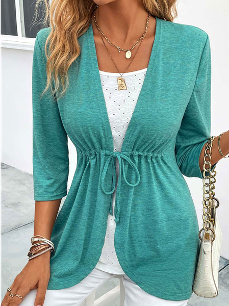 

Casual Regular Fit Square Neck Plain T-Shirt, Green, T-Shirts
