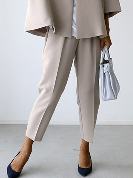 

Loose Urban Plain Fashion Pants Straight pants, As picture, Pants