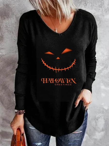 

Halloween Casual T-Shirt Plus Size, Black, T-Shirts