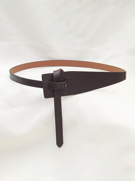 

Urban Solid Faux Leather Fold-In Waist Belt, Coffee, Belts