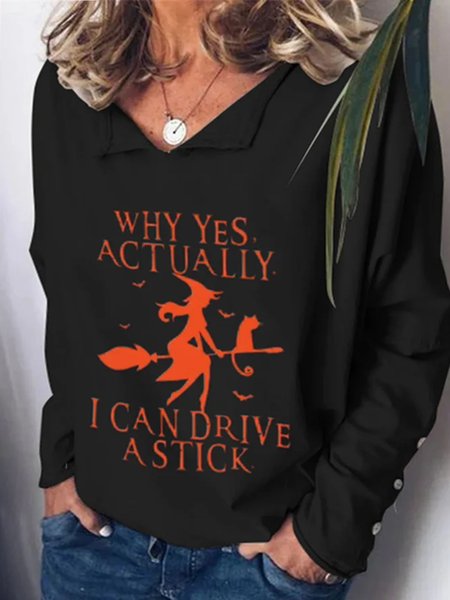 

Plus Size Halloween Casual T-Shirt, Black, Hoodies&Sweatshirts