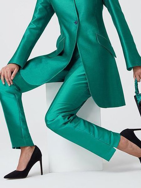 

Regular Fit Elegant Fashion Pants, Green, Pants