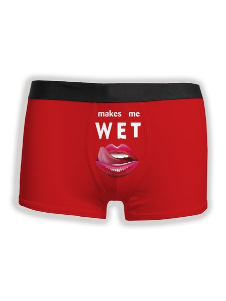 

Text Letters Boxer, Red, Men's Underwear