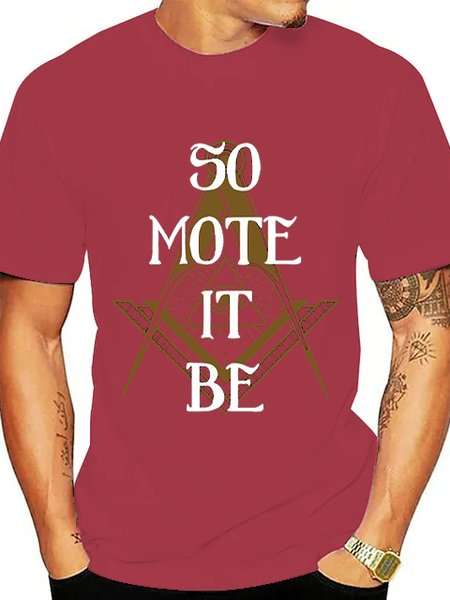 

Regular Fit Printing Casual Text Letters Short Sleeve T-Shirt, Wine red, T-Shirts