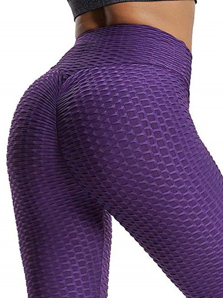 

Sports Plain Sweatpants & Joggers, Purple, Pants