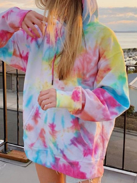 

Tie Dye Casual Hoodie Hoodie, Multicolor, Sweatshirts & Hoodies