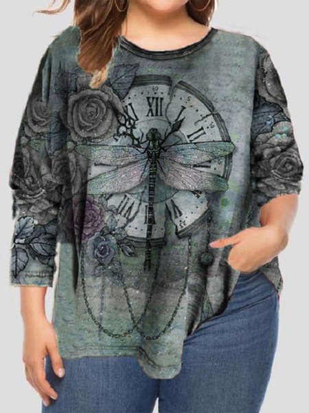 

Casual Animal Crew Neck Regular Fit T-Shirt, Green, T-Shirts