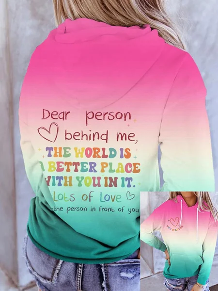 

Casual Ombre Hoodie Hoodie, Color10, Sweatshirts & Hoodies