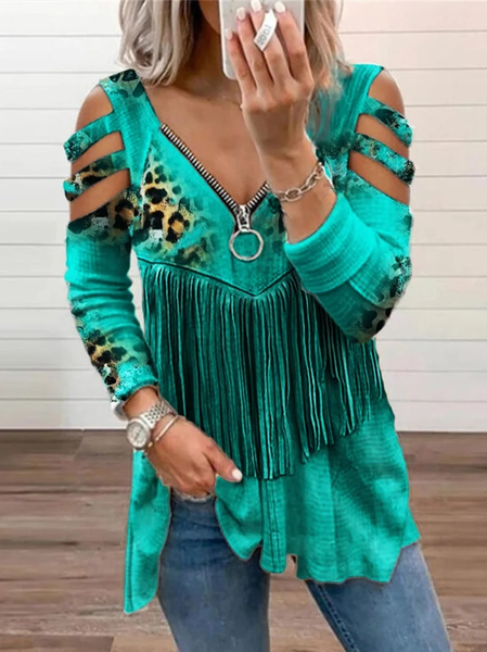 

Leopard Casual Regular Fit T-Shirt, Green, T-Shirts