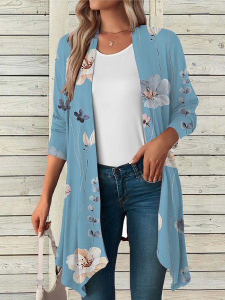 

Casual Wrap Kimono, Green, Cardigans