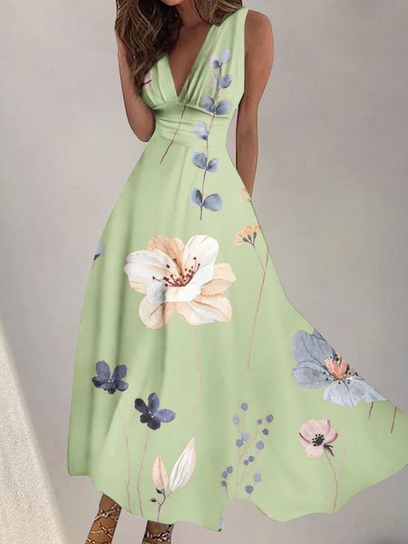 

Casual Floral Dress With No, Color7, Dresses