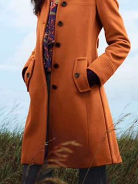 

Shawl Collar Casual Coat, Blue, Coats
