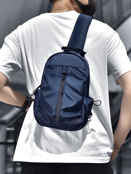 

Outdoor Large-capacity Multi-function Men's Chest Bag Messenger Bag, Blue, Men's Bags