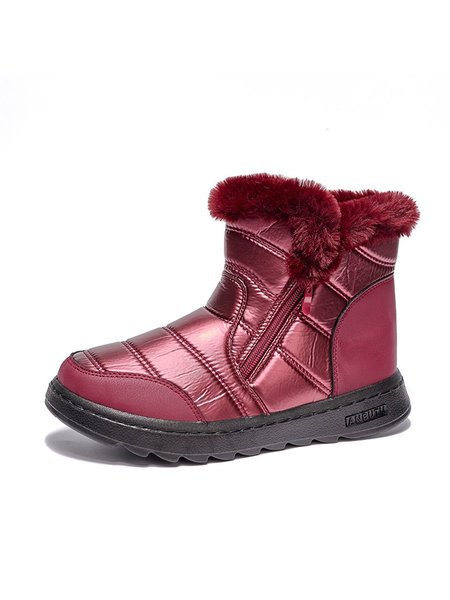 

Waterproof Cloth Surface Plus Fleece Thick Snow Boots, Color3, Boots