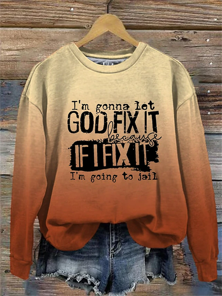 

Casual Text Letters Sweatshirt, Orange red, Sweatshirts & Hoodies