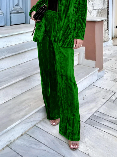 

Loose Urban Plain Fashion Long Pants Straight pants, Green, Pants